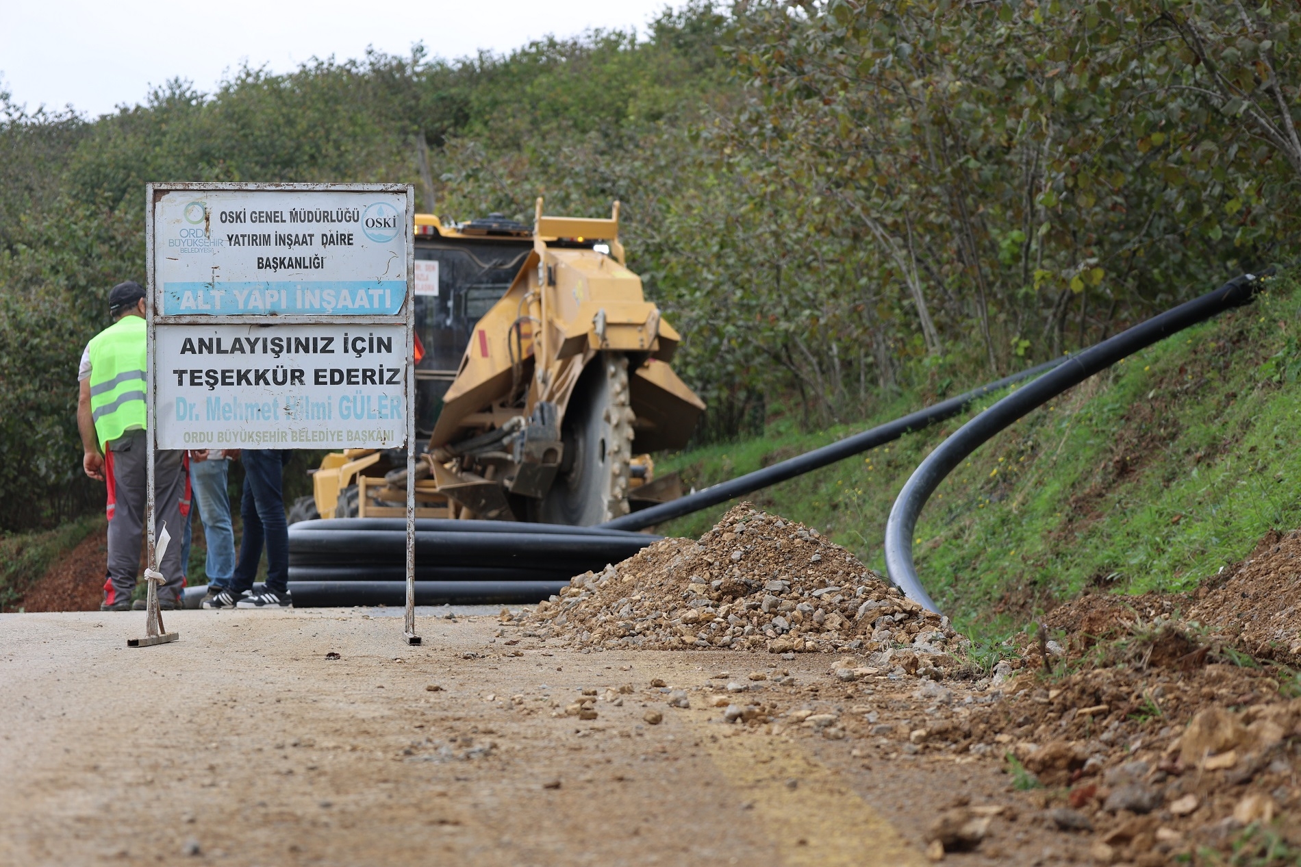 BÜYÜKŞEHİR, ÜNYE’NİN İÇME SUYU HATTINI YENİLİYOR